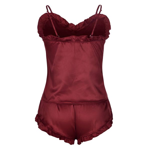 women bow sleepwear sleeveless strap nightwear solid color passion lingerie babydoll nightwear femme lingerie pyjamas, Black
women bow sleepwear sleeveless strap nightwear solid color passion lingerie babydoll nightwear femme lingerie pyjamas, Black