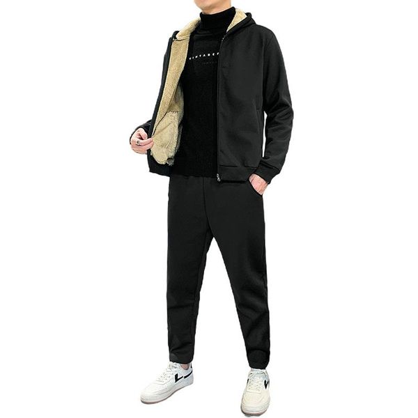 men's tracksuits winter thick warm fleece men sportswear casual sweat suits hoodie+pants 2 piece jogger sets, Gray
men's tracksuits winter thick warm fleece men sportswear casual sweat suits hoodie+pants 2 piece jogger sets, Gray