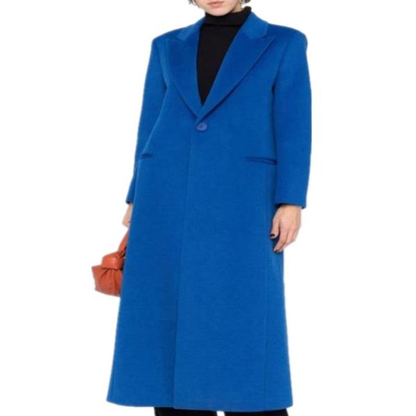 women's wool & blends autumn winter fashion one button x-long woolen overcoat women ol ellegant outwear, Black
women's wool & blends autumn winter fashion one button x-long woolen overcoat women ol ellegant outwear, Black