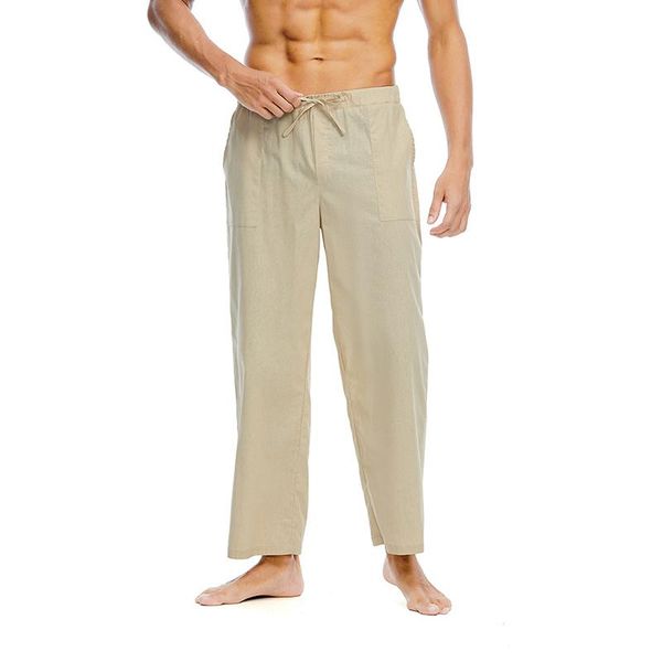 men's pants 2021 mens summer simple pant streetwear casual solid mid waist cotton linen long men harajuku loose lace-up straight, Black
men's pants 2021 mens summer simple pant streetwear casual solid mid waist cotton linen long men harajuku loose lace-up straight, Black