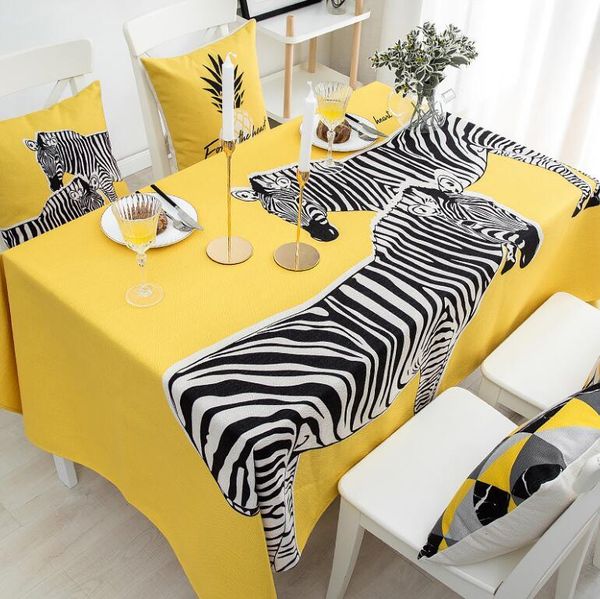 ins fashion black and yellow geometric animal zebra pattern table cloth nordic style outdoors camping waterproof tablecloth
ins fashion black and yellow geometric animal zebra pattern table cloth nordic style outdoors camping waterproof tablecloth