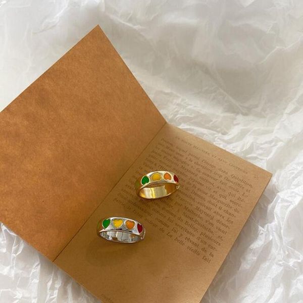 cluster rings vintage bohemia colorful enamel love heart ring cute simple metal gold silver color for women punk rock jewelry, Golden;silver
cluster rings vintage bohemia colorful enamel love heart ring cute simple metal gold silver color for women punk rock jewelry, Golden;silver
