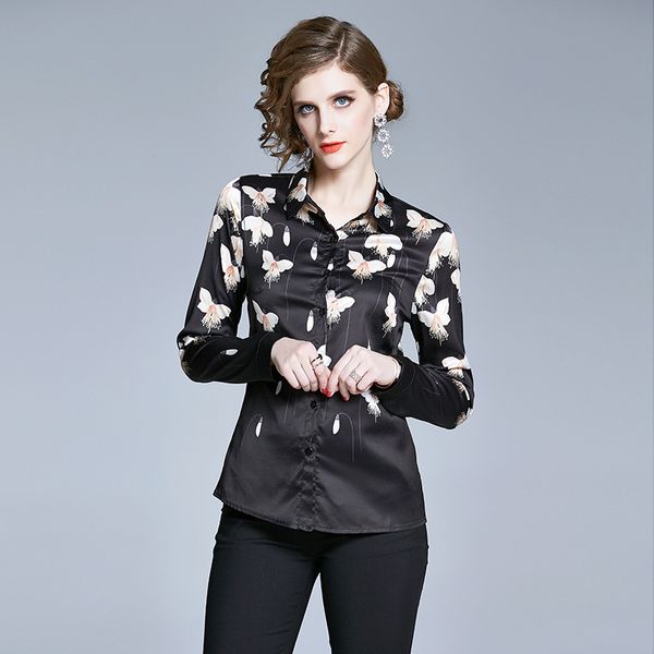 floral printed runway black shirt 2021 elegant long sleeve button up blouses beautiful spring autumn winter slim sweet high-end office desig, White
floral printed runway black shirt 2021 elegant long sleeve button up blouses beautiful spring autumn winter slim sweet high-end office desig, White