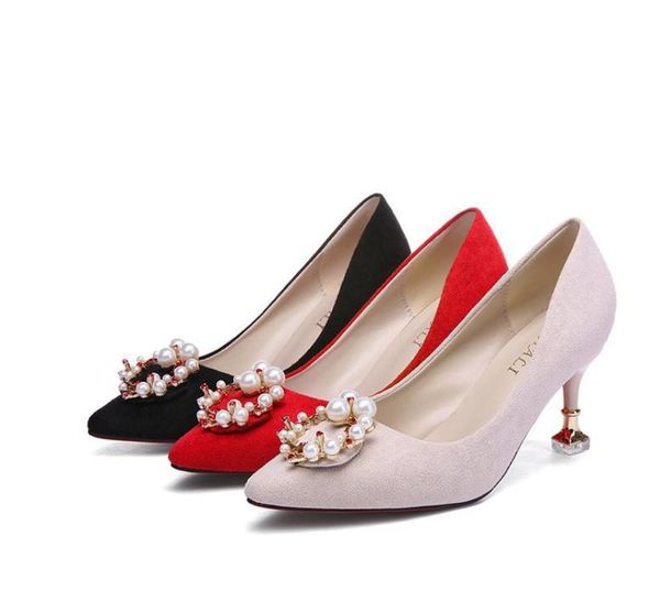 women's shoes in spring and autumn high fine heel pointed end suede 5cm ,7cm @218, Black
women's shoes in spring and autumn high fine heel pointed end suede 5cm ,7cm @218, Black