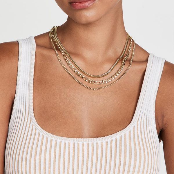 chains badu fashion multilayer titanium steel necklace for women short clavicle snake chain party jewelry gift, Silver
chains badu fashion multilayer titanium steel necklace for women short clavicle snake chain party jewelry gift, Silver