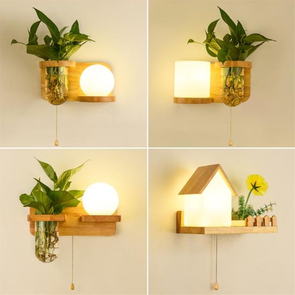 wall lamps nordic plant creative glass living room solid wood bedroom bedside lamp aisle hall sconces lights deco fixtures
wall lamps nordic plant creative glass living room solid wood bedroom bedside lamp aisle hall sconces lights deco fixtures