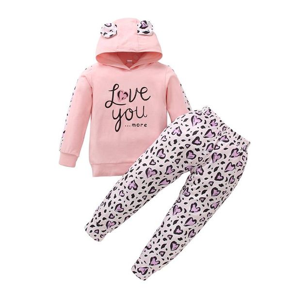 clothing sets 1-6 years girls outfit pink sweet style letter ear decoration hooded sweatshirt heart long pants spring fall set, White
clothing sets 1-6 years girls outfit pink sweet style letter ear decoration hooded sweatshirt heart long pants spring fall set, White