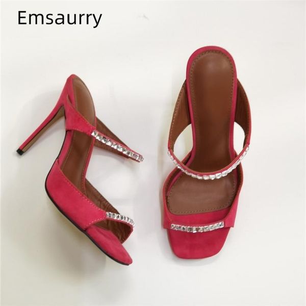 sandals red suede high heel women square open toe slingback crystal rhinestone summer runway shoes woman, Black
sandals red suede high heel women square open toe slingback crystal rhinestone summer runway shoes woman, Black