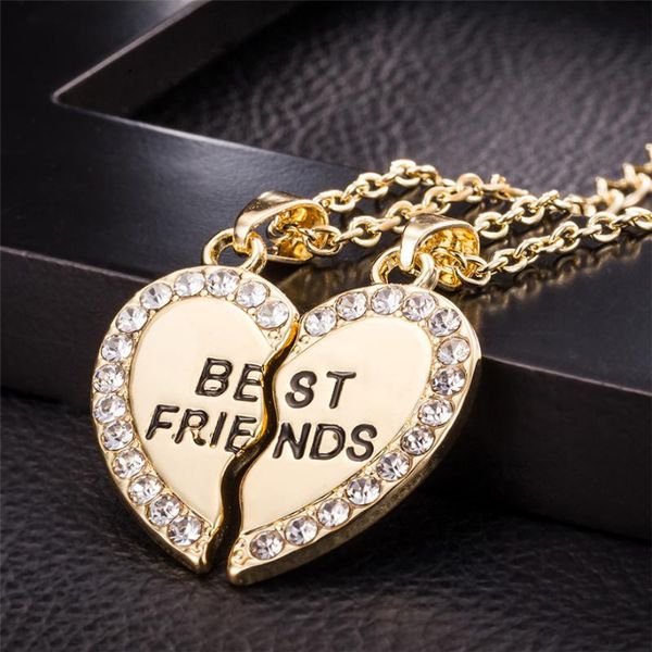 pendant necklaces stylish jewelry 2 pcs bff necklace friend mens womens heart couple harf kolye gold color chain #1, Silver
pendant necklaces stylish jewelry 2 pcs bff necklace friend mens womens heart couple harf kolye gold color chain #1, Silver