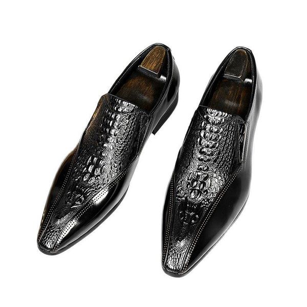 dress shoes men's formal leather shoes, british style. cowhide pointed toe caps, suits, wedding wear, brogues, Black 
dress shoes men's formal leather shoes, british style. cowhide pointed toe caps, suits, wedding wear, brogues, Black