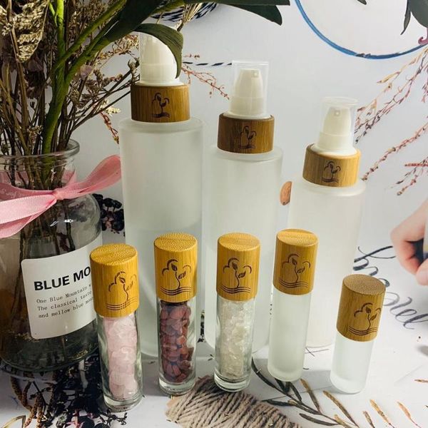 storage bottles & jars engraving logo frosted glass bamboo with lotion cap skin care 10ml/5ml gemstone roller cosmetics packaging
storage bottles & jars engraving logo frosted glass bamboo with lotion cap skin care 10ml/5ml gemstone roller cosmetics packaging