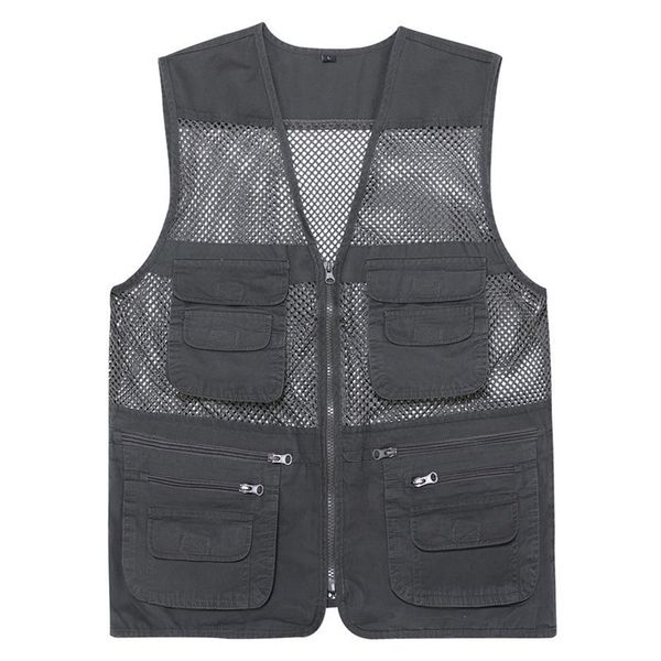 casual loose cotton men vest v-neck mesh zipper sleeveless mens jacket spring summer male with many pockets 210923, Black;white
casual loose cotton men vest v-neck mesh zipper sleeveless mens jacket spring summer male with many pockets 210923, Black;white