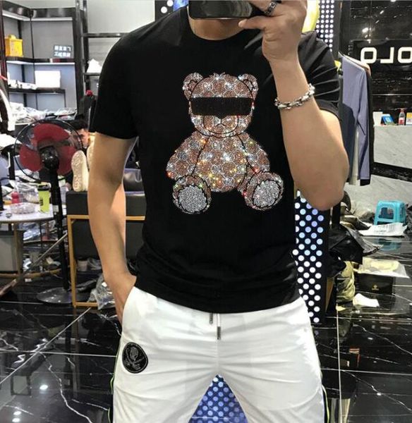 bear rhinestone men t-shirt special print clothing pure cotton casual streetwear pullover short sleeve crew neck tees size m-5xl- black/whi, White;black
bear rhinestone men t-shirt special print clothing pure cotton casual streetwear pullover short sleeve crew neck tees size m-5xl- black/whi, White;black