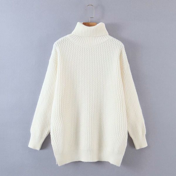 2021 new winter turtleneck women oversize knitted sweater solid color ladies qng3, White;black
2021 new winter turtleneck women oversize knitted sweater solid color ladies qng3, White;black