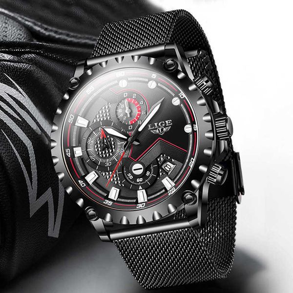 lige fashion men watches luxury brand sport black quartz watches for men stainless steel business waterproof chronograph+box 210527, Slivery;brown
lige fashion men watches luxury brand sport black quartz watches for men stainless steel business waterproof chronograph+box 210527, Slivery;brown