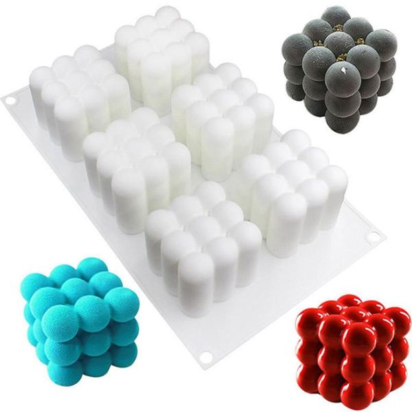 baking moulds 6 cavities silicone candle mould 3d cube square bubble diy non-stick kitchen dessert cake tray oven safe molds mats
baking moulds 6 cavities silicone candle mould 3d cube square bubble diy non-stick kitchen dessert cake tray oven safe molds mats