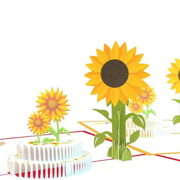 greeting cards 10pcs handmade origami sunflower cake 3d up invitation card for wish thanks christmas wedding birthday party gift
greeting cards 10pcs handmade origami sunflower cake 3d up invitation card for wish thanks christmas wedding birthday party gift