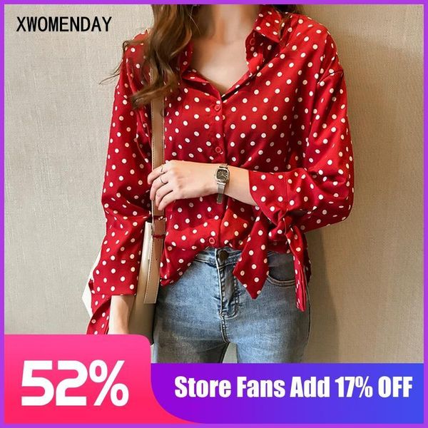 women's blouses & shirts blouse plus size women elegant print polka dot white button up casual chiffon shirt cardigan spring korean fa
women's blouses & shirts blouse plus size women elegant print polka dot white button up casual chiffon shirt cardigan spring korean fa