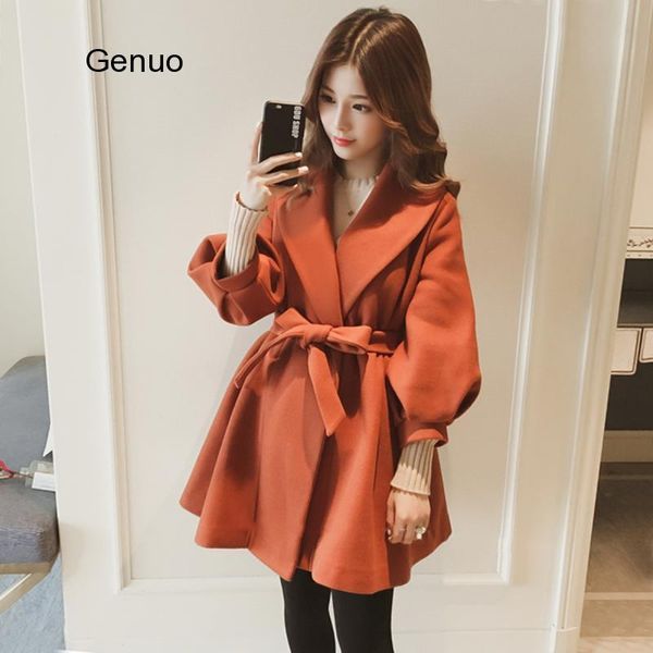 women winter wool blends female long style coat jacket girls thick warm coats ladies open stitch wool feminino jackets, Black
women winter wool blends female long style coat jacket girls thick warm coats ladies open stitch wool feminino jackets, Black