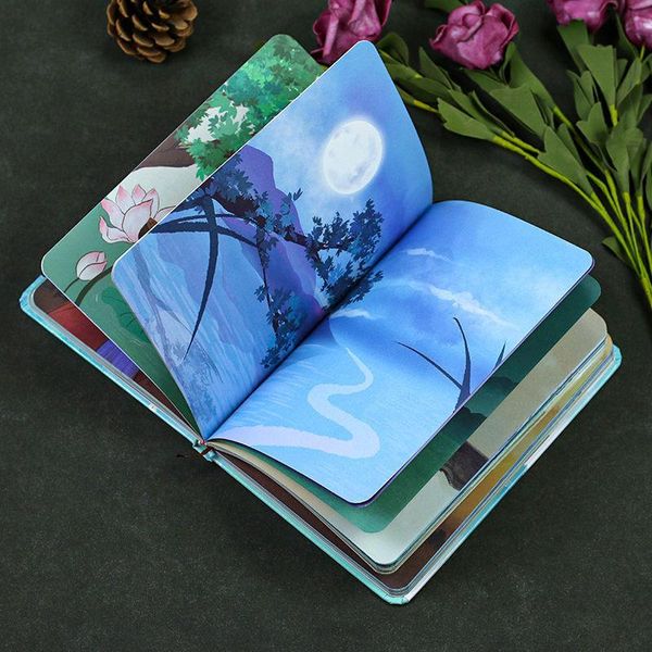 notepads ancient style retro diary hand ledger cute korean student notebook full-color page notepad and journals, Purple;pink
notepads ancient style retro diary hand ledger cute korean student notebook full-color page notepad and journals, Purple;pink