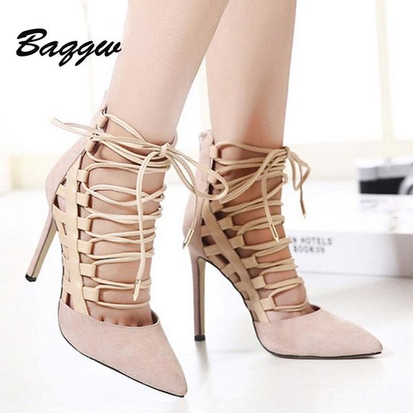 sandals 2021 suede pointed bandage female solid color large cross lace up fashion simple mujer shoes high heels cover heel, Black
sandals 2021 suede pointed bandage female solid color large cross lace up fashion simple mujer shoes high heels cover heel, Black