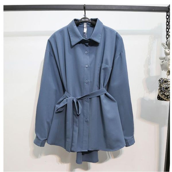 women's blouses & shirts office lady shirt long sleeves women chiffon blouse with waist sash, White
women's blouses & shirts office lady shirt long sleeves women chiffon blouse with waist sash, White