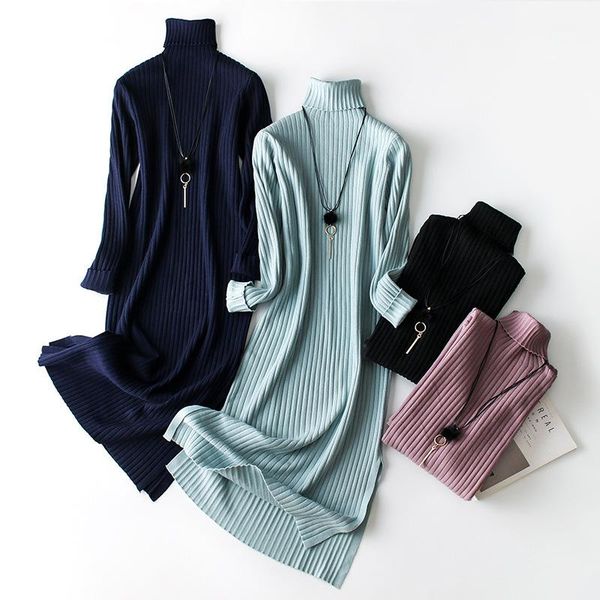casual dresses 2021 winter women turtleneck knitting dress split knit thick sweater warm s-2xl, Black;gray
casual dresses 2021 winter women turtleneck knitting dress split knit thick sweater warm s-2xl, Black;gray