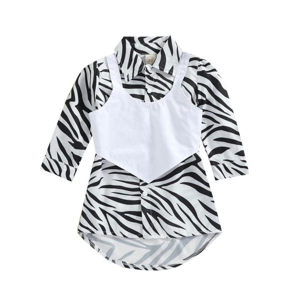 clothing sets 2pcs set toddler kids baby girl long sleeve turn down collar zebra striped a-line dress camisole outfits children clothes, White
clothing sets 2pcs set toddler kids baby girl long sleeve turn down collar zebra striped a-line dress camisole outfits children clothes, White