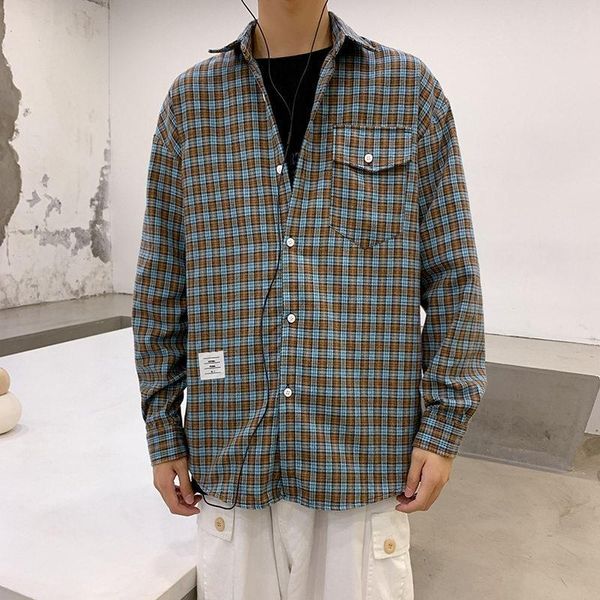 men's casual shirts men slim lapel shirt long sleeves harajuku lattice student personality small fresh bf wind cardigan, White;black
men's casual shirts men slim lapel shirt long sleeves harajuku lattice student personality small fresh bf wind cardigan, White;black