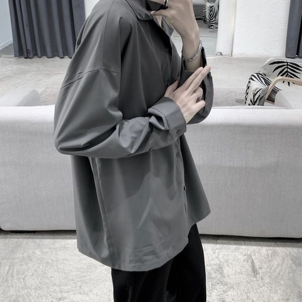 2021 men's fashion solid color business casual men streetwear social mens long-sleeved shirt oozx, White;black
2021 men's fashion solid color business casual men streetwear social mens long-sleeved shirt oozx, White;black