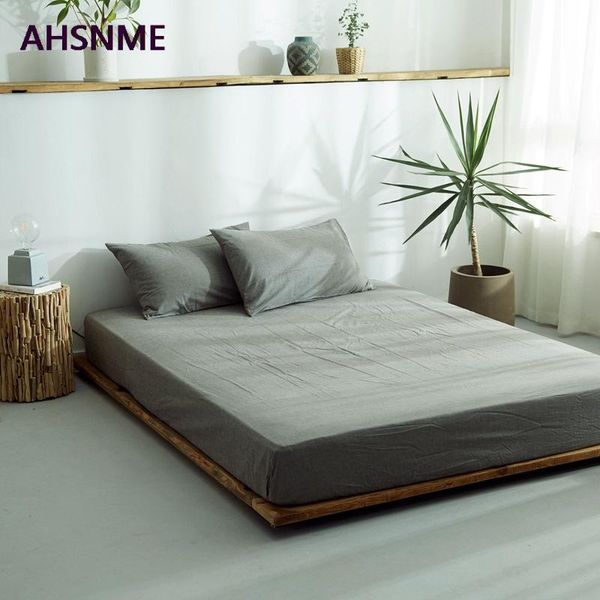 ahsnme cold grey 100% cotton sheets super soft parure de lit cool summer simple water fitted sheet 100/120/135/150/200/180/200cm
ahsnme cold grey 100% cotton sheets super soft parure de lit cool summer simple water fitted sheet 100/120/135/150/200/180/200cm