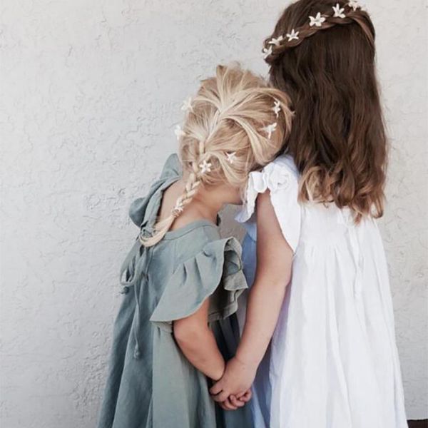 girl's dresses girls casual 2021 summer kids elegant costumes solid children flying sleeve vestidos ruched clothes 1-6y, Red;yellow
girl's dresses girls casual 2021 summer kids elegant costumes solid children flying sleeve vestidos ruched clothes 1-6y, Red;yellow