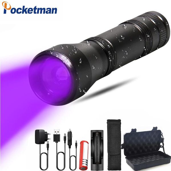 flashlights torches led uv light l2/t6 white torch 5mode zoomable 395nm ultra violet blacklight by 18650 battery
flashlights torches led uv light l2/t6 white torch 5mode zoomable 395nm ultra violet blacklight by 18650 battery