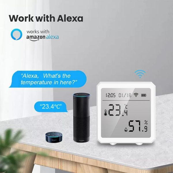 smart home control sell tuya bluetooth/wifi temperature humidity sensor indoor hygrometer thermometer with lcd display voice
smart home control sell tuya bluetooth/wifi temperature humidity sensor indoor hygrometer thermometer with lcd display voice