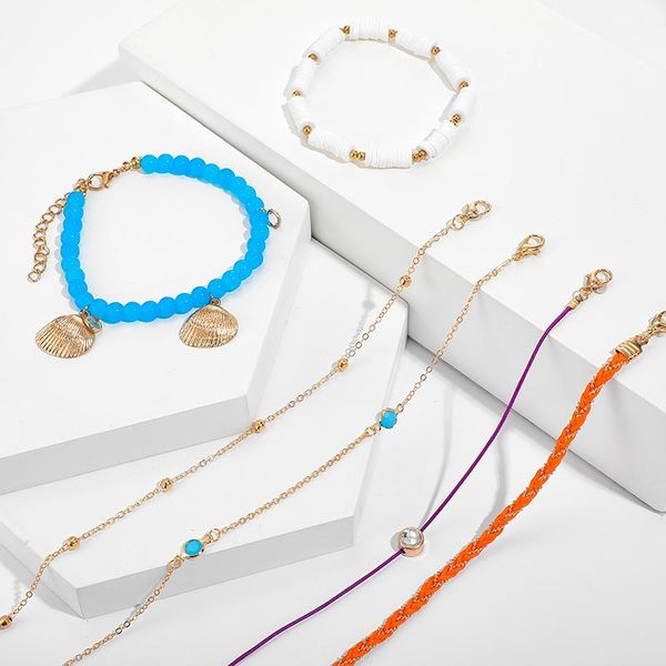 anklets bohemian shell colors bead for women summer jewelryshiny crystal stone beach rope leg chain accessories 2021, Red;blue
anklets bohemian shell colors bead for women summer jewelryshiny crystal stone beach rope leg chain accessories 2021, Red;blue