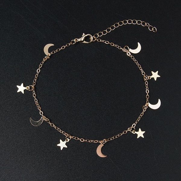 charm bracelets fashion gold color moon star charms bracelet for women accessories 4g, Golden;silver
charm bracelets fashion gold color moon star charms bracelet for women accessories 4g, Golden;silver