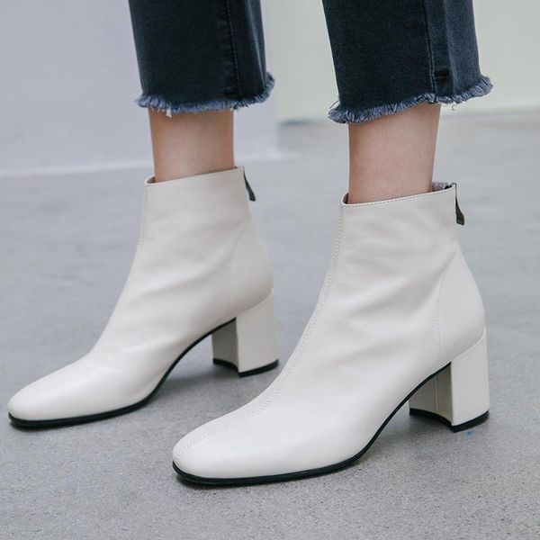 boots ins women ankle natural leather outdoor booties woman metal heel rear zipper shoes fashion casual, Black
boots ins women ankle natural leather outdoor booties woman metal heel rear zipper shoes fashion casual, Black