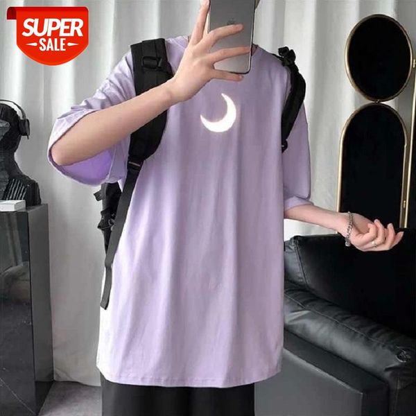 t-shirt men 100% cotton short-sleeved trendy shirt korean harajuku style student jacket loose reflective couple dress tshirt #d47n, White;black
t-shirt men 100% cotton short-sleeved trendy shirt korean harajuku style student jacket loose reflective couple dress tshirt #d47n, White;black