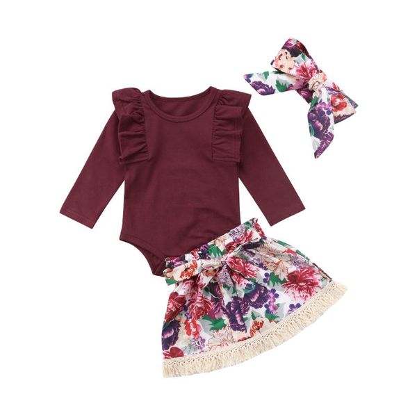 clothing sets toddler baby girls clothes floral ruffles long sleeve romper+floral skirts+headband fashion 3pcs outfits set 0-24m, White
clothing sets toddler baby girls clothes floral ruffles long sleeve romper+floral skirts+headband fashion 3pcs outfits set 0-24m, White