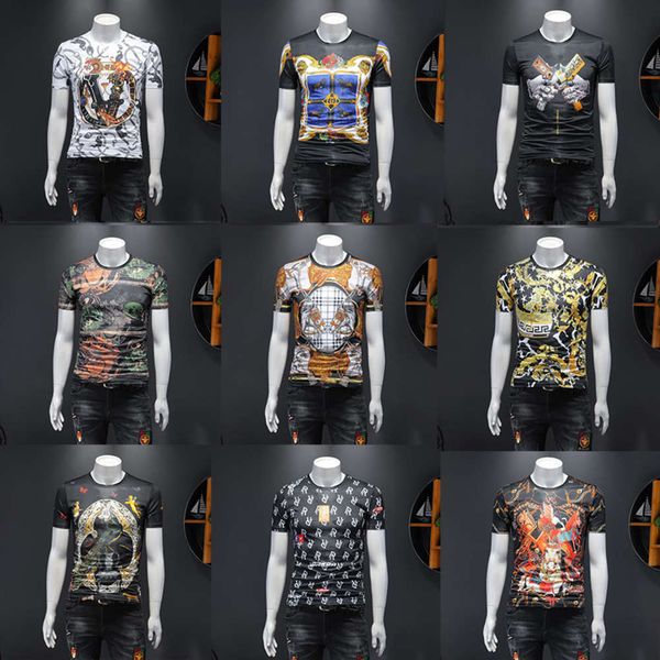 3d pattern men's t-shirt round neck thin print short sleeve oversize mature t shirts for men sale, White;black
3d pattern men's t-shirt round neck thin print short sleeve oversize mature t shirts for men sale, White;black