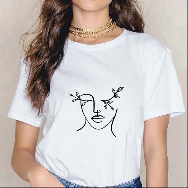 face abstract simple women tshirt summer casual funny t shirt new harajuku creative line art o neck tee shirt, White
face abstract simple women tshirt summer casual funny t shirt new harajuku creative line art o neck tee shirt, White