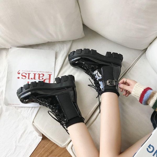 boots women ankle autumn thick heel british ladies short booties platform woman shoes square lace-up, Black
boots women ankle autumn thick heel british ladies short booties platform woman shoes square lace-up, Black