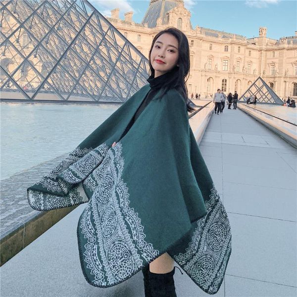 scarves ethnic style split shawl female winter autumn nepal tibet travel warm air conditioning scarf wild thick cloak bufanda pashmina, Blue;gray
scarves ethnic style split shawl female winter autumn nepal tibet travel warm air conditioning scarf wild thick cloak bufanda pashmina, Blue;gray