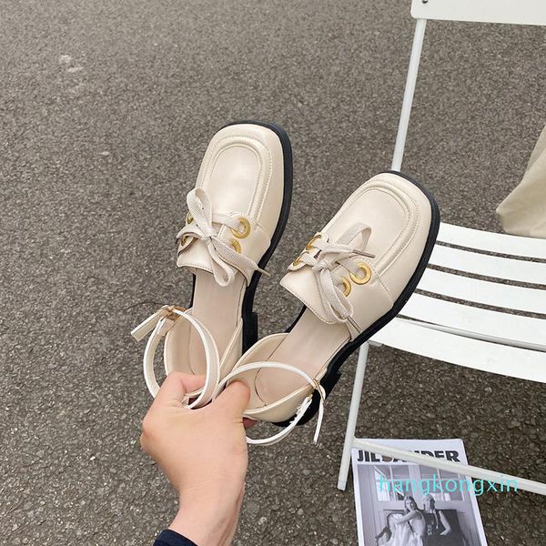 sandals one word buckle fashion all-match solid color ladies small leather shoes summer retro student selling temperament sandals., Black
sandals one word buckle fashion all-match solid color ladies small leather shoes summer retro student selling temperament sandals., Black