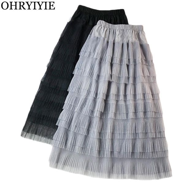 skirts ohryiyie gray pink lace tulle skirt womens korean fashion tiered women elegant high waist a-line long maxi female, Black
skirts ohryiyie gray pink lace tulle skirt womens korean fashion tiered women elegant high waist a-line long maxi female, Black
