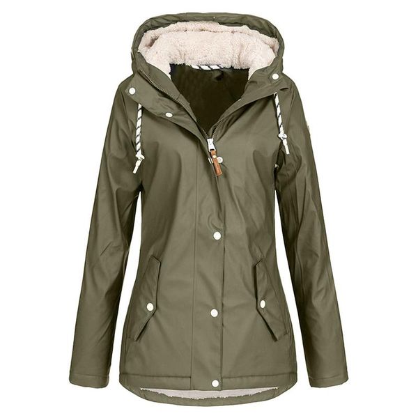 women's trench coats winter windbreaker coatlarge size flocking hooded jacket windproof warm jackets female solid zipper button coat, Tan;black
women's trench coats winter windbreaker coatlarge size flocking hooded jacket windproof warm jackets female solid zipper button coat, Tan;black