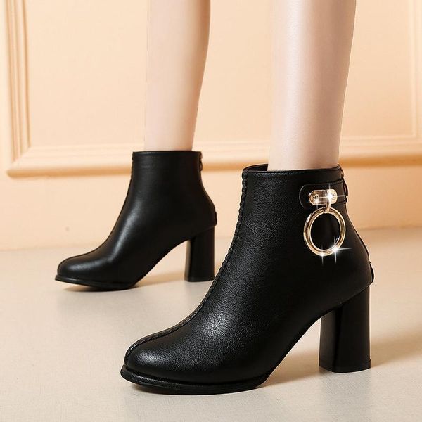boots women fashion block high heels metal decoration zip ladies ankle autumn winter 2021 female shoes elegant woman, Black
boots women fashion block high heels metal decoration zip ladies ankle autumn winter 2021 female shoes elegant woman, Black