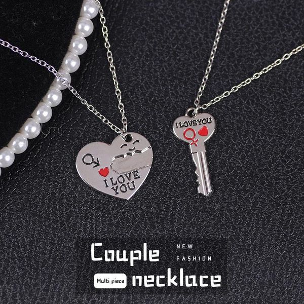 pendant necklaces couple necklace cute heart shape key puzzle i love you letter romance harajuku jewelry gift 2021, Silver
pendant necklaces couple necklace cute heart shape key puzzle i love you letter romance harajuku jewelry gift 2021, Silver