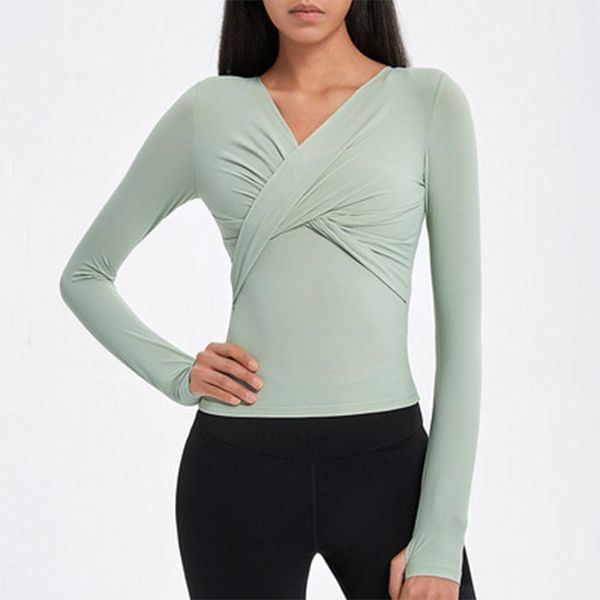 yoga outfit fitness cross sports shirts women solid crop high elastic gym t-shirts running long sleeve
yoga outfit fitness cross sports shirts women solid crop high elastic gym t-shirts running long sleeve
