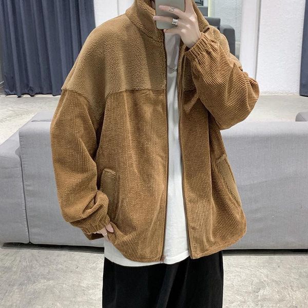 men's jackets pr 2021 trend autumn hong kong style jacket streetwear hip hop coats male casual loose outerwear, Black;brown
men's jackets pr 2021 trend autumn hong kong style jacket streetwear hip hop coats male casual loose outerwear, Black;brown
